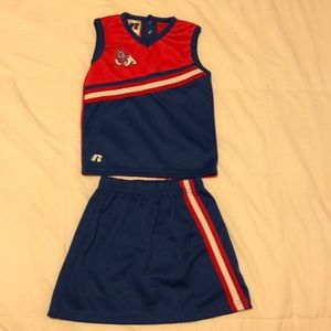 Fresno State toddler cheerleading outfit